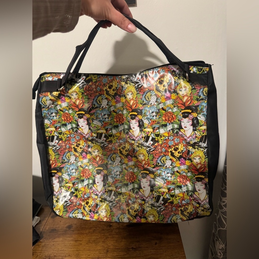 ❤️🔥❤️🔥Ed Hardy Christian Audigier Colorful Women's Tote Bag